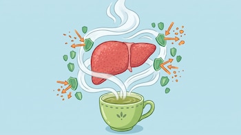 El hábito de tomar té verde aporta beneficios graduales para la salud hepática